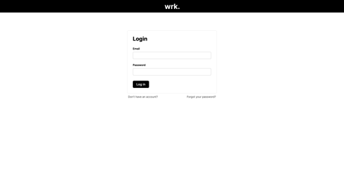 Wrk
				signin page example