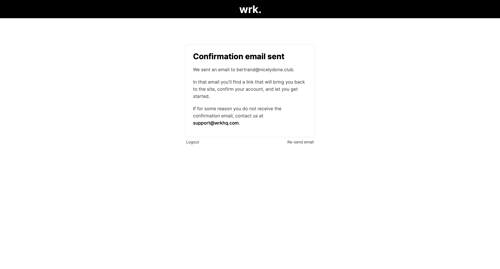 Wrk
				signup page example