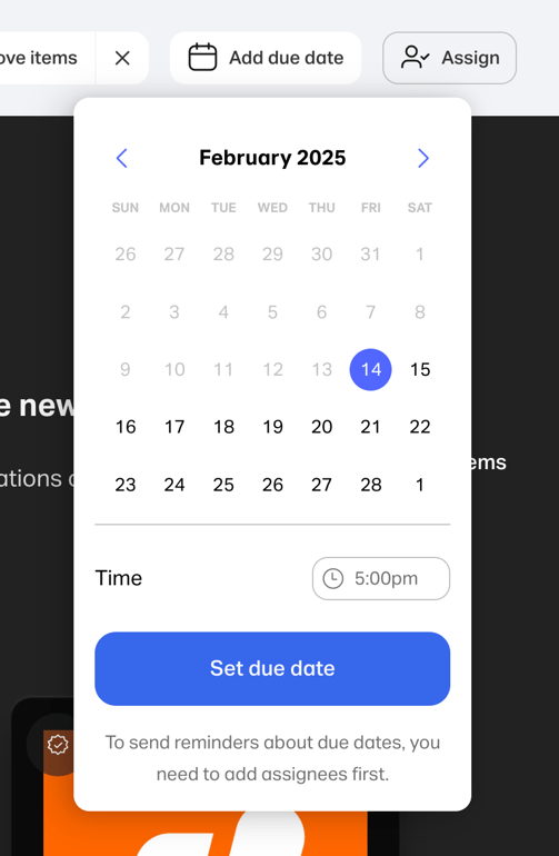 WeTransfer — Datepicker component