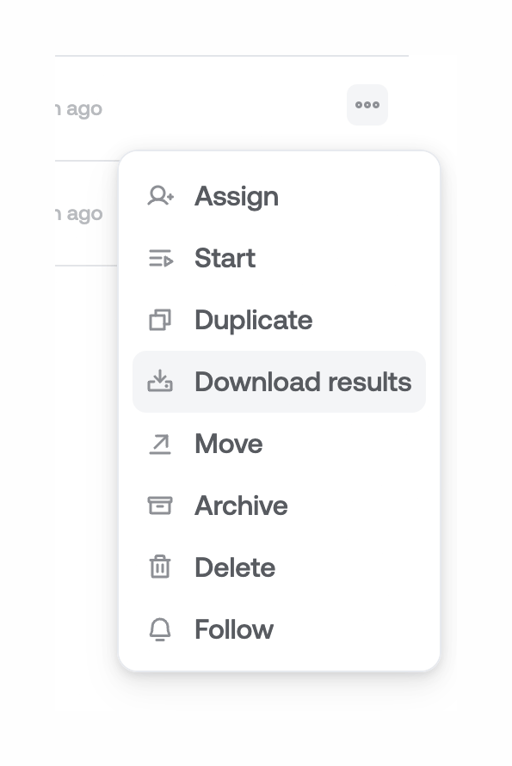 Qatalog — Dropdown menu component