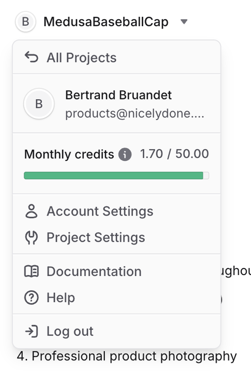 Bloom — Dropdown menu component