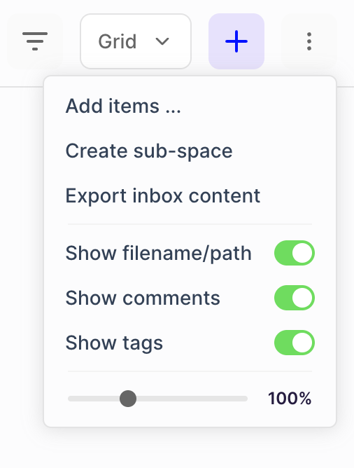 Fabric — Dropdown menu component