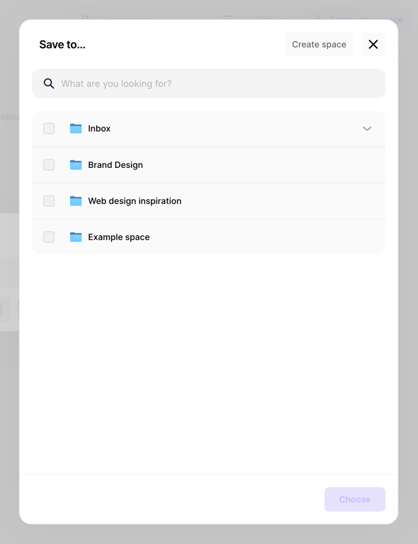 Fabric — Modal component