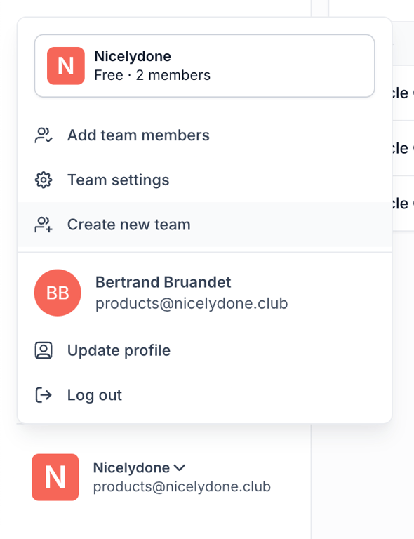 Macaw — Dropdown menu component