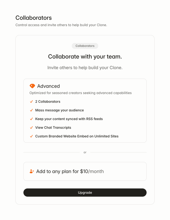 Delphi — Upgrade your plan component