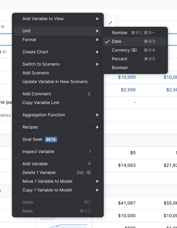 Causal — Dropdown menu component