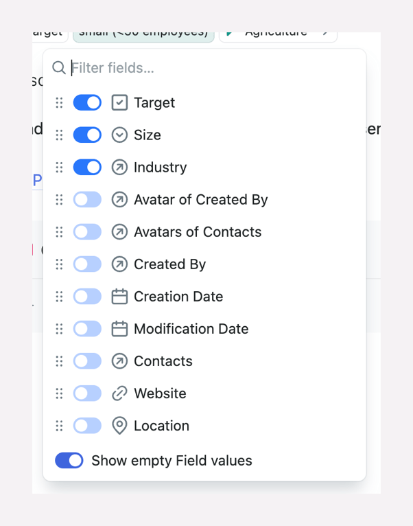 Fibery — Reorder component