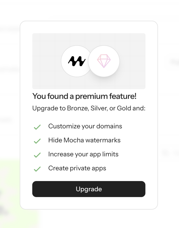 Mocha — Modal component