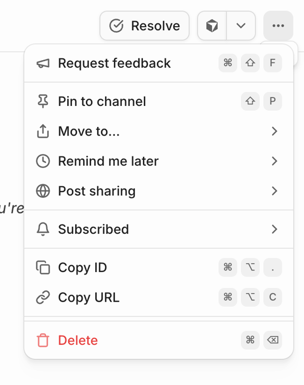 Cushion — Dropdown menu component