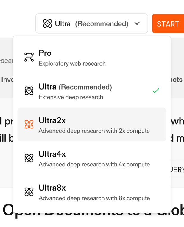 Parallel — Dropdown menu component