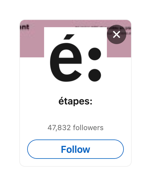 Linkedin — Card component