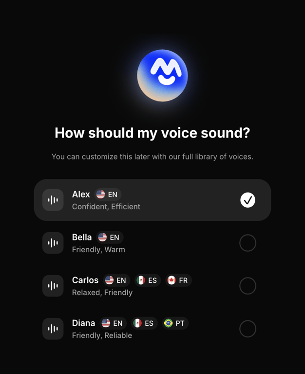 Beside — Radio button component