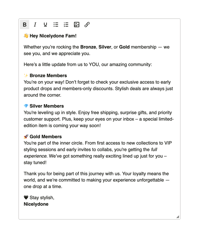 Fourthwall — Rich text editor component