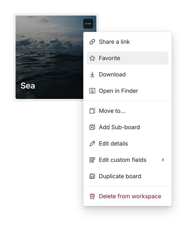 Air — Dropdown menu component