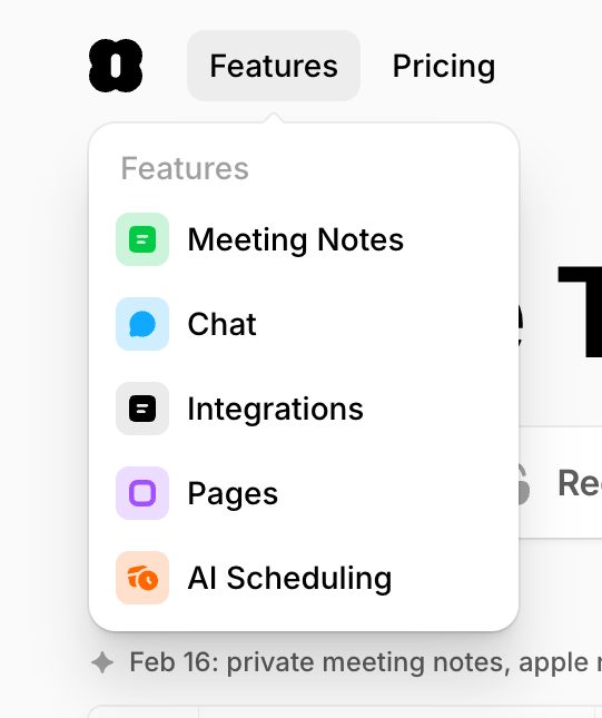 Amie — Dropdown menu component