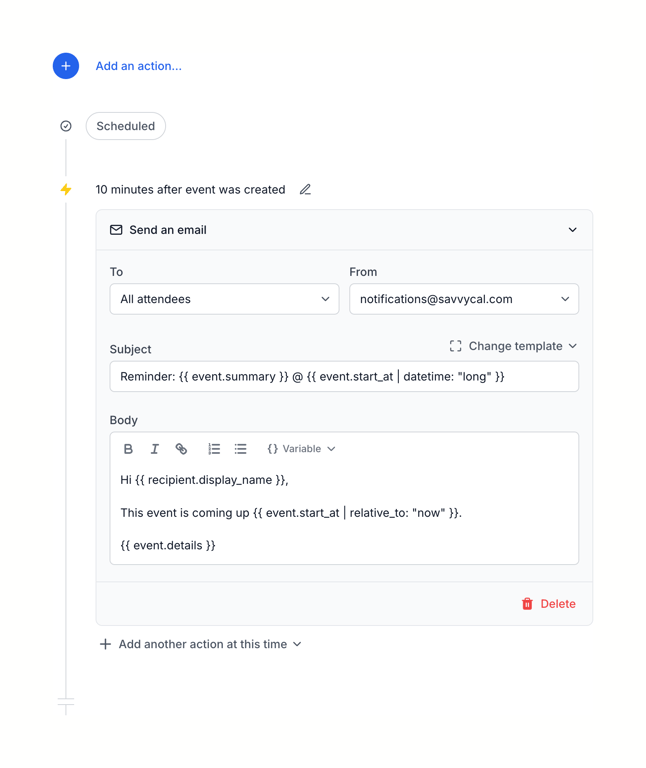 SavvyCal — Query builder component