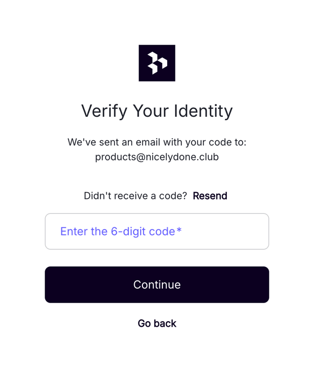 Dovetail — Input code component