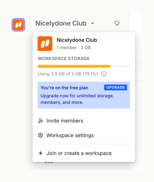 Air — Dropdown menu component