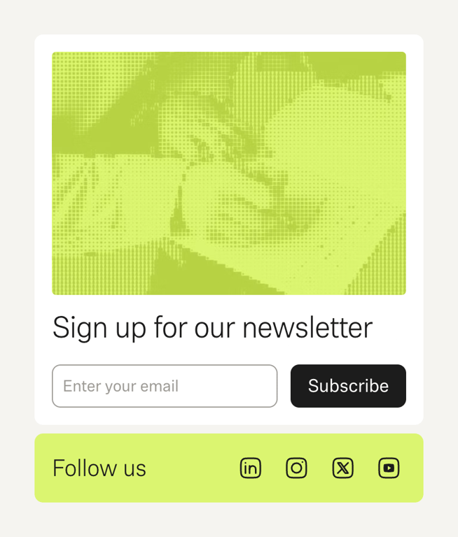 Maze — Newsletter signup form component