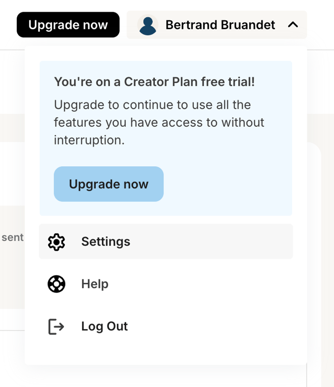 Kit — Upgrade your plan component