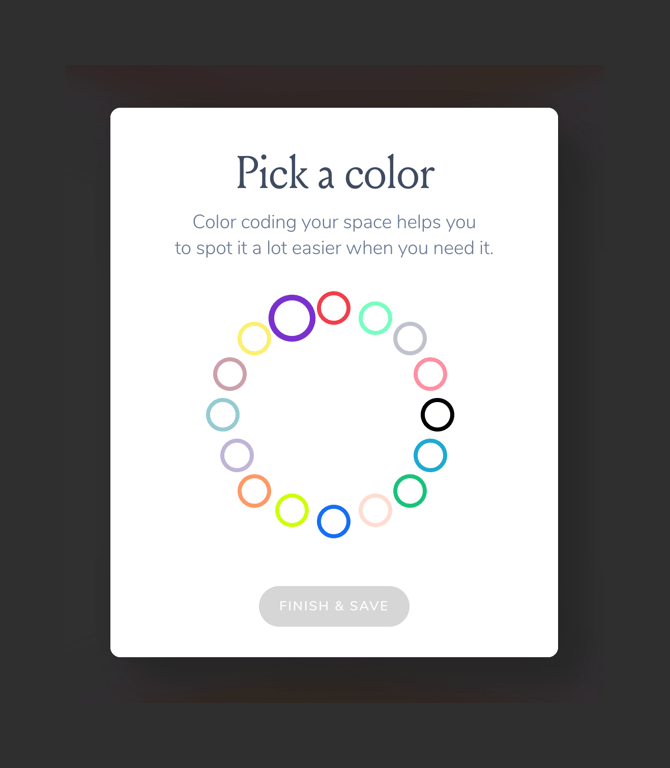 Mymind — Color picker component