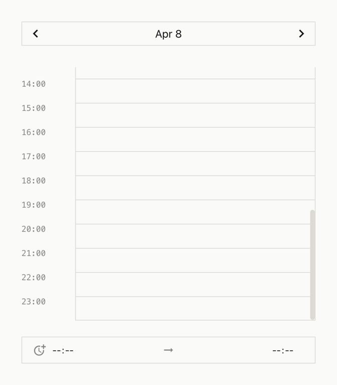 Midday — Datepicker component