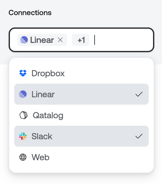 Qatalog — Input multi-select component