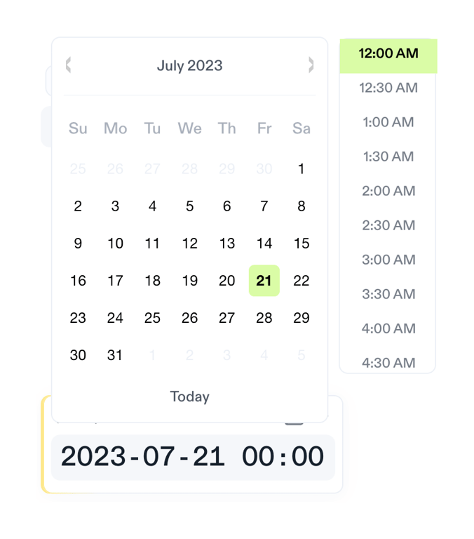 Decipad — Datepicker component