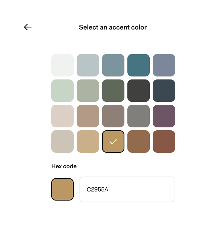Found — Color picker component
