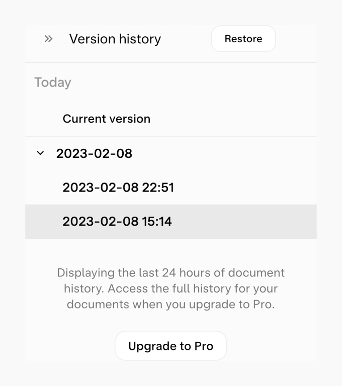 Skiff — Timeline & history component