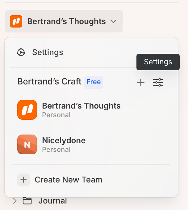 Craft — Dropdown menu component