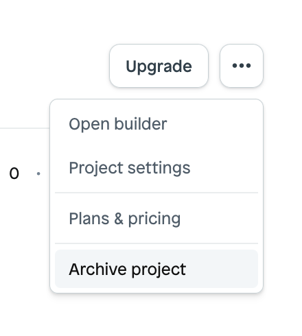 Instant — Dropdown menu component