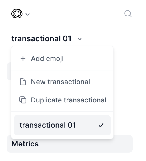 Loops — Dropdown menu component