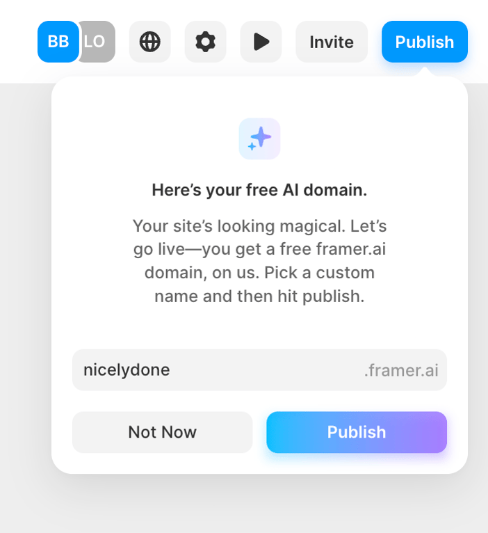 Framer — Popover component