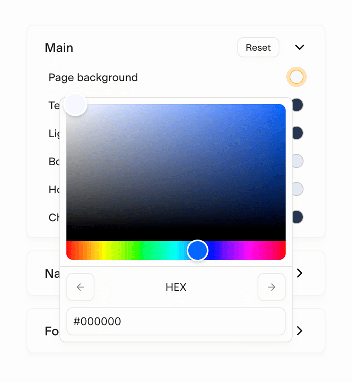 Super — Color picker component