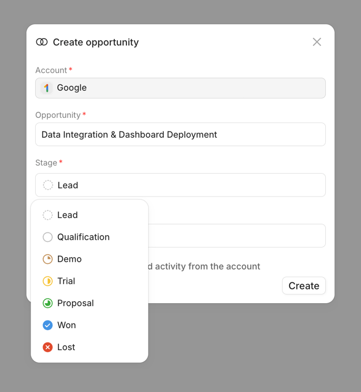Lightfield — Input select component