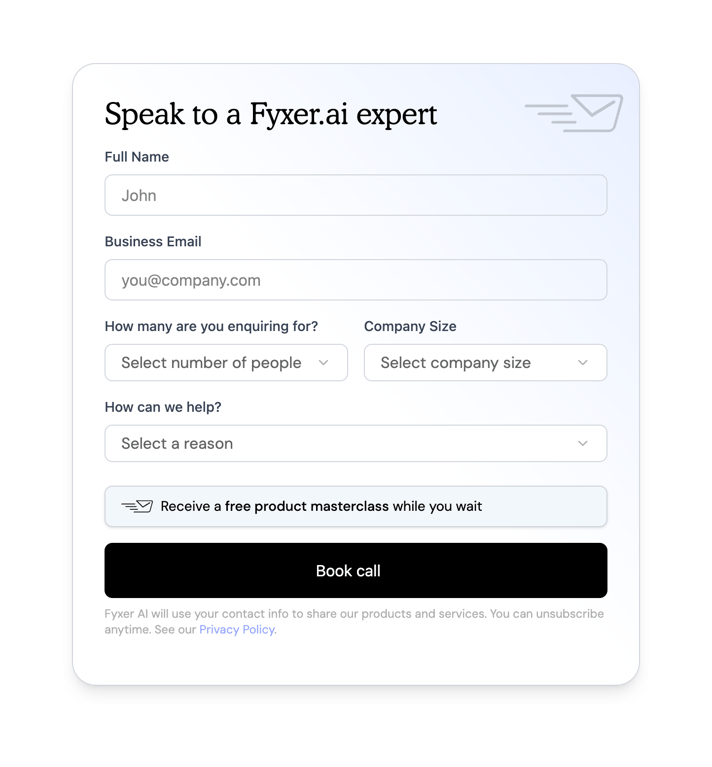 Fyxer — Form element component