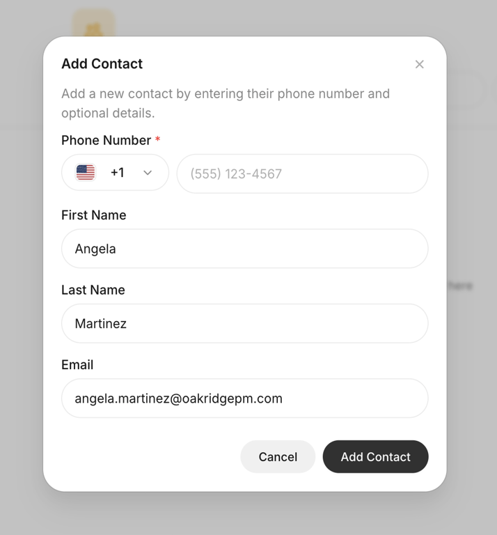 Beside — Modal component