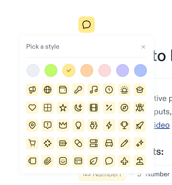 Decipad — Color picker component