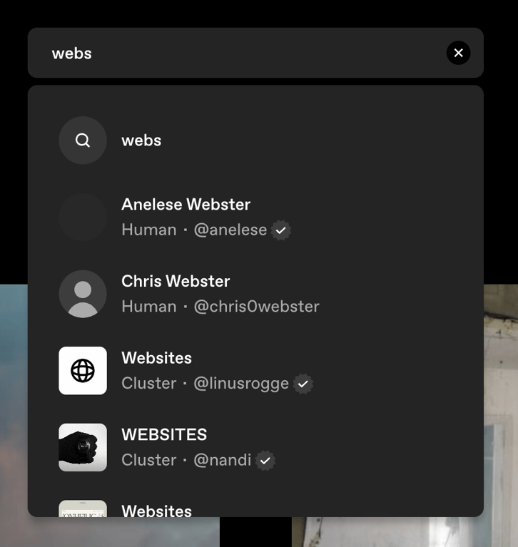 Cosmos — Input search component
