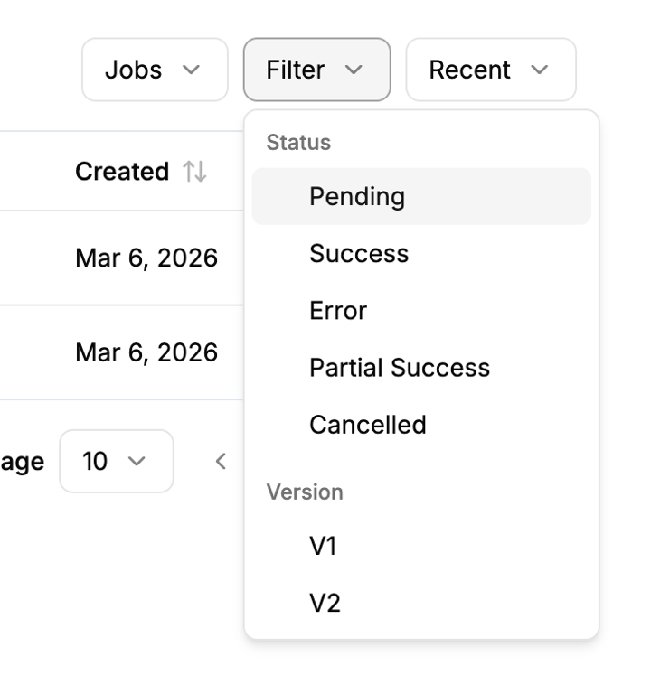 Llamaindex — Dropdown menu component