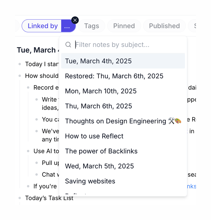 Reflect — Input select component