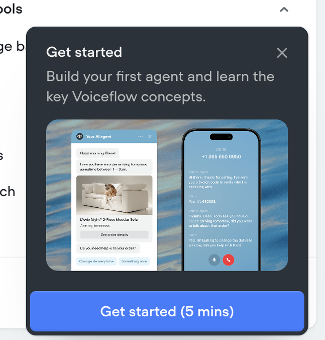 Voiceflow — Popover component