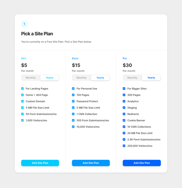 Framer — Pricing section component