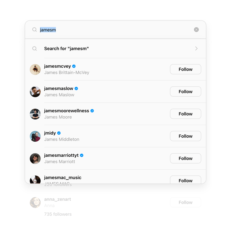 Threads — Input search component