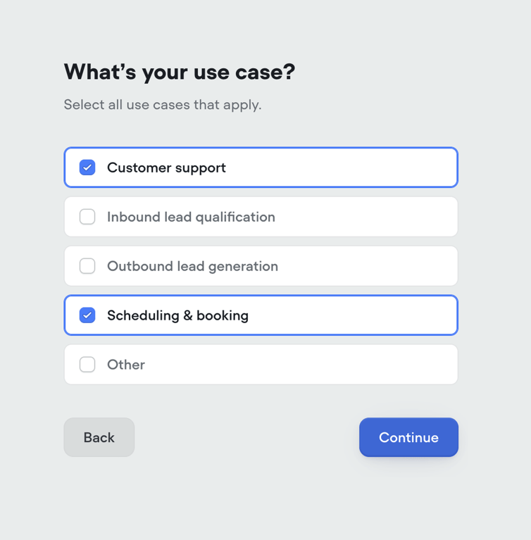 Voiceflow — Checkbox & radio component