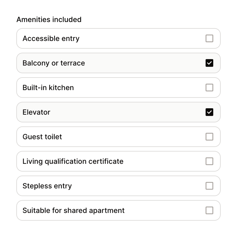 Buena — Checkbox & radio component