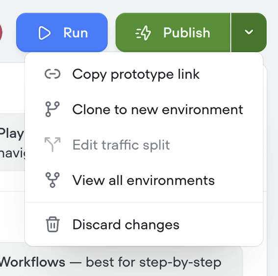 Voiceflow — Dropdown menu component