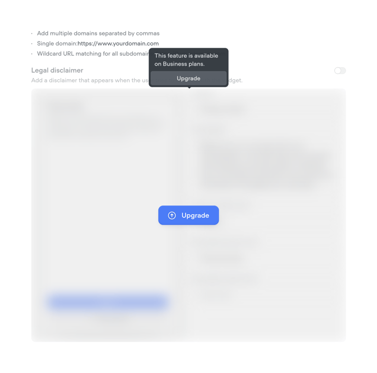 Voiceflow — Upgrade your plan component