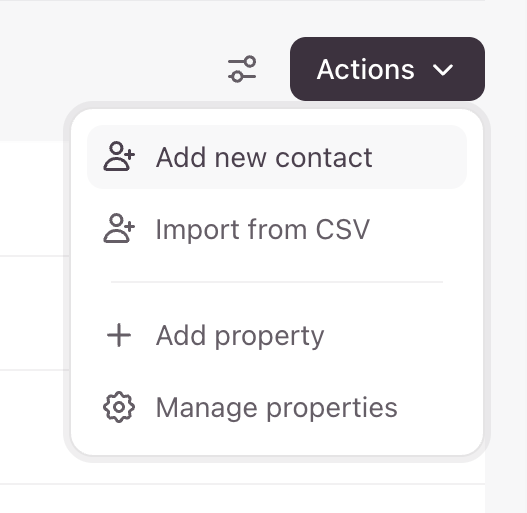 Typeform — Dropdown menu component